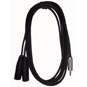 EWI 3.5mm TRS Jack To 2 x Male XLR 10 Ft/ 3m
