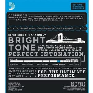 D'Addario EXL120 - Super Light Gauge Electric Guitar String Set  - 9/42