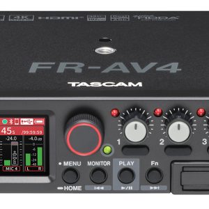 TASCAM FR-AV4 32-Bit Float 4-Channel Field Recorder with Mixer, Timecode & HDMI Sync