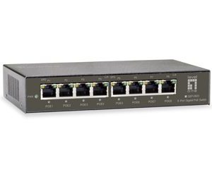 Level One 8-Port Gigabit PoE Switch 802.3at/af PoE 8 PoE Outputs 120W