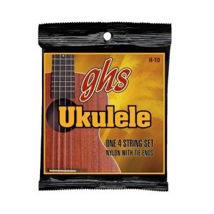 GHS Set H-10 NYLON - Soprano/Concert, Black Nylon Ukulele Strings