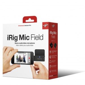 iRig Mic Field  Ultra-compact audio/video stereo field mic for iPhone, iPad and iPod touch IP-IRIG-FIELD-IN