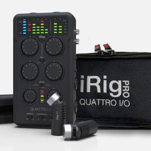 IK Multimedia iRig Quattro I/O Deluxe – 4-Channel Mobile Audio Interface (IP-IRIG-QTRDLX-IN)