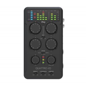 IK Multimedia iRig Pro Quattro I/O Portable 4x2 Audio and MIDI Interface/Mixer