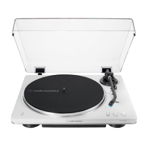 Audio Technica AT-LP70XBT Fully Automatic Belt-Drive Turntable with Bluetooth (White/Silver)