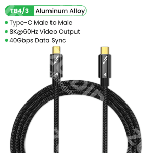 100W PD USB Type C to USB C Cable 1m Thunderbolt 4/3 Quick Charger