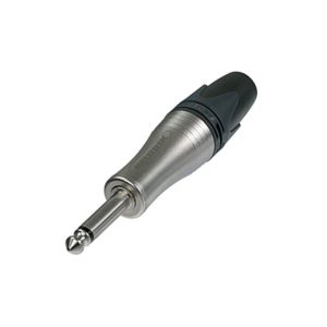 2-POLE 1/4" JUMBO PLUG FOR CABLES UP TO 10MM OD