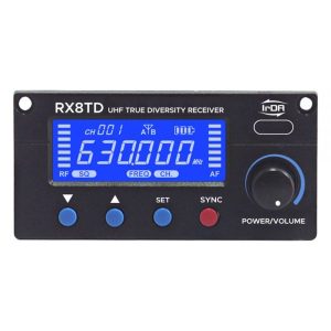 Parallel Audio Helix 100 Channel Selectable True Diversity IrDA UHF Receiver Module with LCD Screen & Battery Indicator