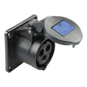16A CEE Form Flanged Socket 3P IP44/54 Midnight Black