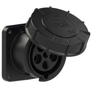 63A CEE Form Flanged Socket 5P IP44/54 Midnight Black