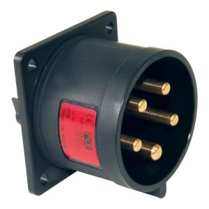 32A CEE Form Flanged Plug 5P IP44/54 Midnight Black