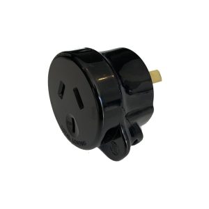 PDL - Tapon - PDL940 Side Entry 3-Pin Rewirable Heavy Duty Tapon Plug; 10A, Black