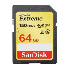 Sandisk Extreme SDXC 64GB 150MB/S UHS-I C10 U3