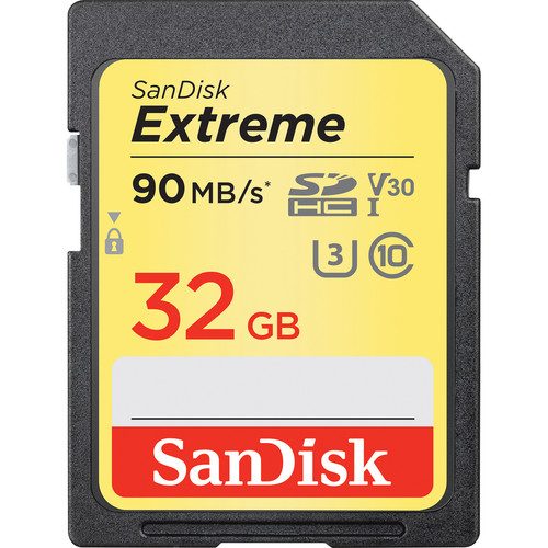 Sandisk Extreme SDXC 32GB 150MB/S UHS-I C10 U3