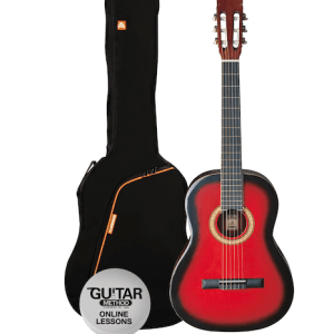 Guitar Classic Pack Ashton 3/4 Trans Red