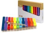 Stagg 12 Key Wooden Xylophone w/Mallets rainbow colour