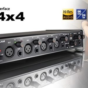 US 4x4 4-in/4-out Audio/MIDI Interface with HDDA Mic Preamps and iOS Compatibility