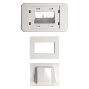 AMDEX Combination Flush & Bullnose Cable Management Wall