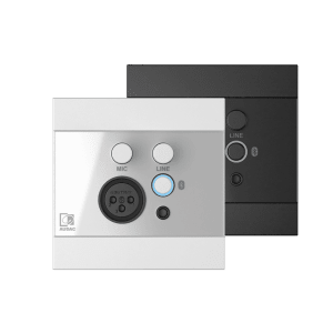 Universal wall panel - Microphone, line & Bluetooth receiver - 80 x 80 mm