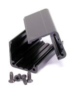 Neutrik D-Size Extrusion Housing Set - Black - front view