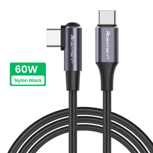 2m 100W USB C to USB Type C Cable Right Angle