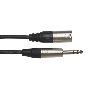 XLR Male to TRS Jack 6.35mm XLRM-Trs Jack Cable 6M