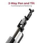 Smart Selfie Monopod Stand With LED Light. Includes Bluetooth