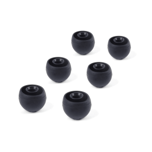 KZ  3Pair (6pcs) Silicone Black Ear Tips Ear Pads Earbuds For In Earphone Headphones