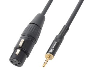 Audio Lead - XLR Female to 3.5mm Stereo Jack 0.5m