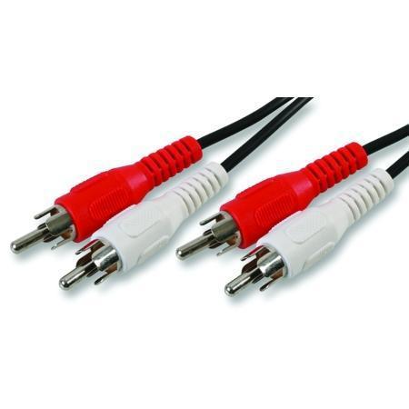 Dual RCA Phono to Dual RCA Phono Hi-Fi Audio Cable – 250 mm