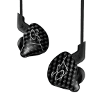 KZ ZST - Black Dual Driver Earphone Dynamic And Armature - front view