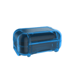 KZ Hard IEM Protective Case - blue - front view