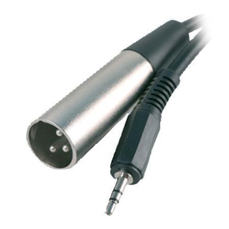 Audio Cable 3 Pin XLR Male to Stereo TRS 3.5mm Jack - 1.8m