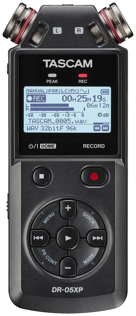 TASCAM DR-05X Portable Handheld Recorder (DR-05XP Kit)