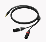 3.5 mm male stereo - 2 x XLR male - UltraFlex™ - front view