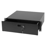 3RU Rack Drawer Steel assembly with key lock