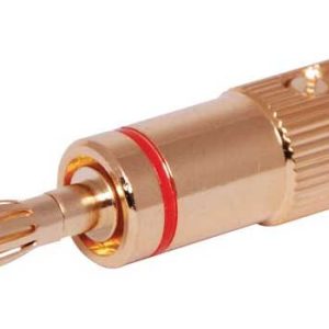 Red Gold Plated Banana Plug