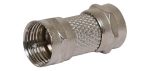 Male To Male F Type Connector Joiner - front view