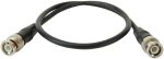 BNC Male to BNC Male RG58 Coaxial Lead, 0.5m 50 Ohm - front view