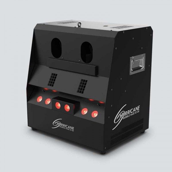 Chauvet Hurricane Bubble X2Q6 With Quad Leds And Double Output Bubble Wands
