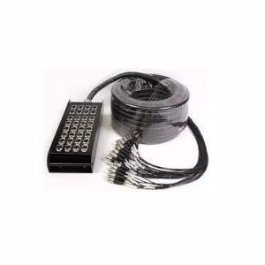 Maximum 24 send, 8 return multicore with Stage Box, 30 metres