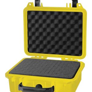 Weatherproof Safe Case with Foam - Yellow