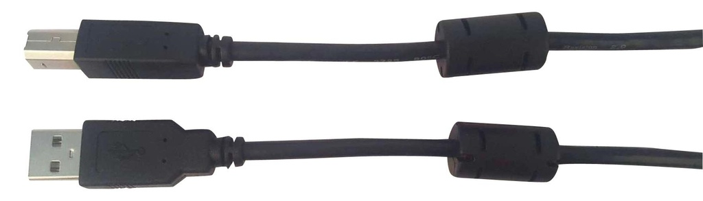 USB Type A to USb Type B 5m 2.0 Black Lead Cable