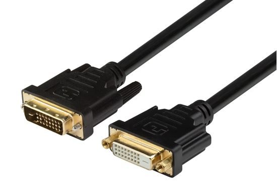 DYNAMIX 5m DVI-D Male to DVI-D Female Digital Dual Link Cable
