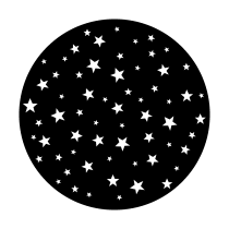 Metal Gobo - Stars M Size Round Gobo - front view