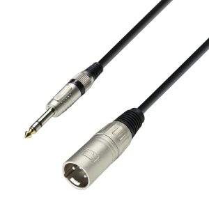 XLR male to 6.3 mm Jack stereo 10 m