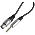 XLR to TS 6.35mm Jack Microphone Cable Lead 5.49m