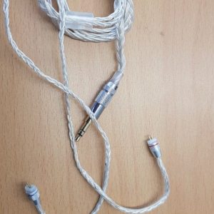 KZ ZST Upgrade Woven Braided silver plated wire Earphone Cable AS10 - B Pin