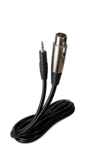 2.5m XLR Female to 3.5mm TRS Microphone Cable
