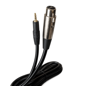 2.5m XLR Female to 3.5mm TRS Microphone Cable